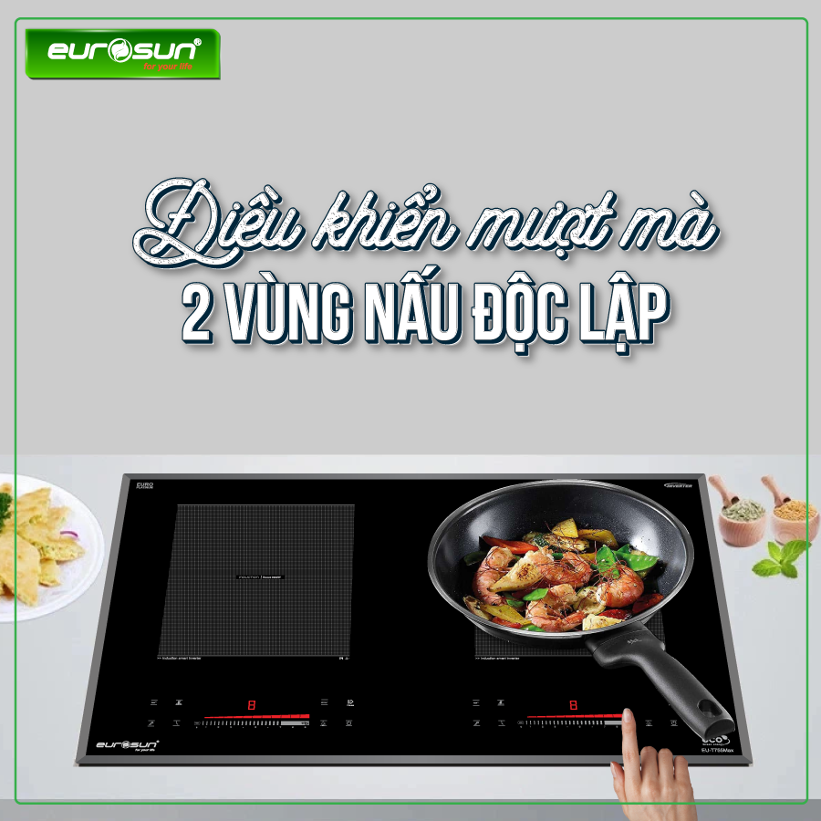 Bếp từ đôi Eurosun EU-T755Pro