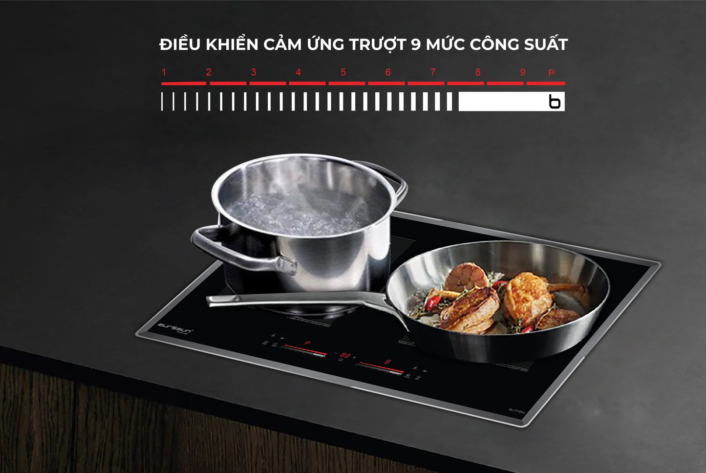 BẾP TỪ EUROSUN EU-T256PRO 2 VÙNG NẤU 3600W