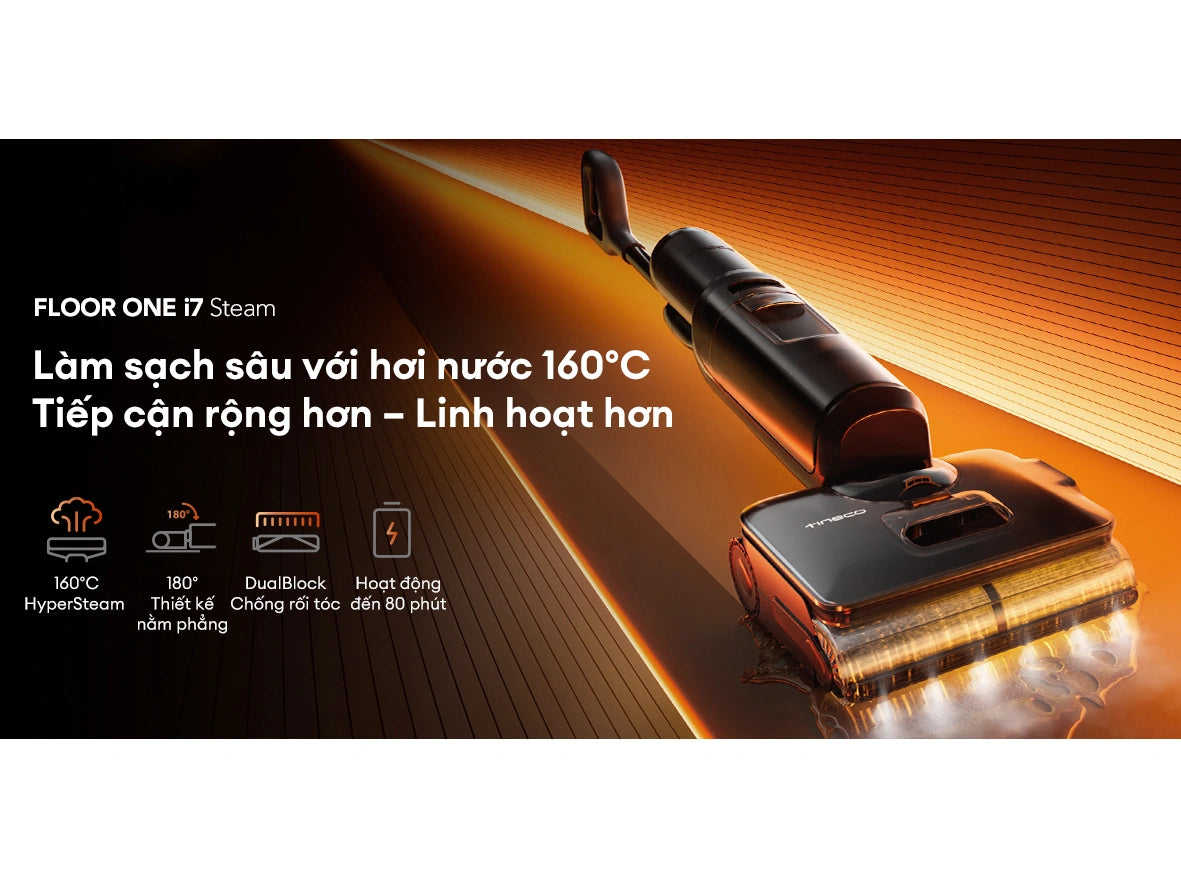 Máy hút bụi lau sàn khô ướt Tineco Floor One i7 Steam