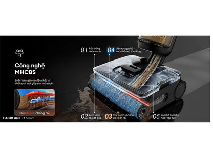 Máy hút bụi lau sàn khô ướt Tineco Floor One i7 Steam