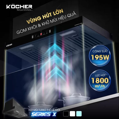 Máy hút mùi Kocher TURBO X-668D