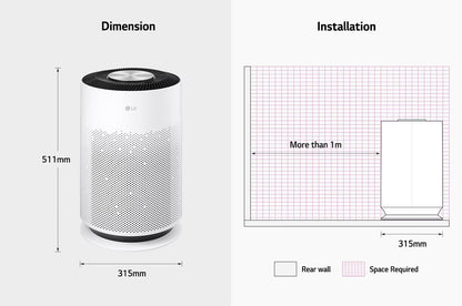 Máy lọc không khí LG PuriCare 360 Hit AS60GHWG0 41W